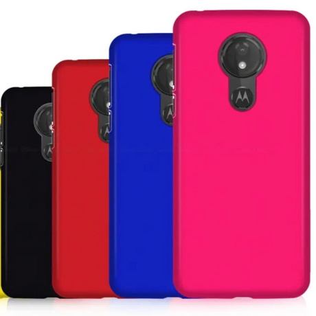 Colorful smartphone cases lined up in different hues.
