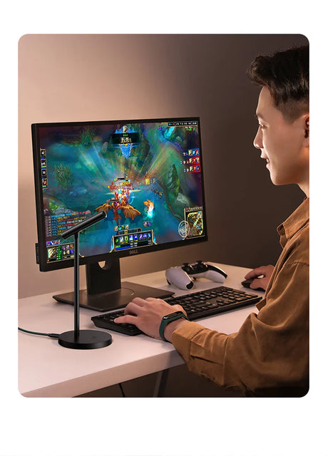 Computer monitor displaying a colorful video game scene.
