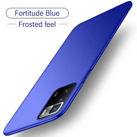 the back of a blue samsung s9 phone case
