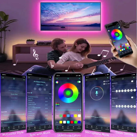 A couple sitting on a couch with their cell phones
