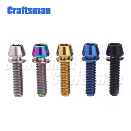 a set of screws with different colors