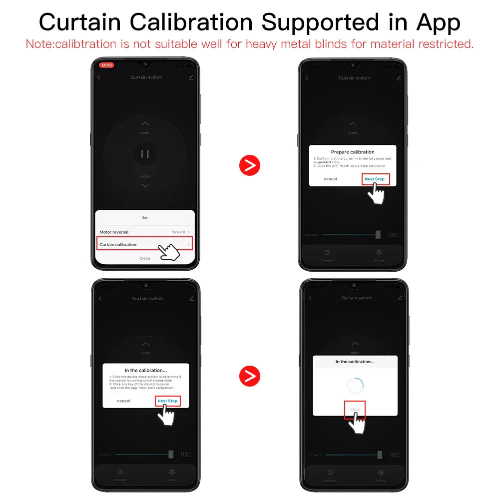 Curtain calibration app tutorial.