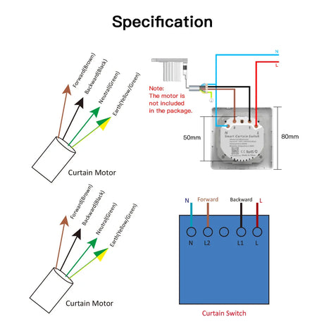 Curtain switch wiring diagram.