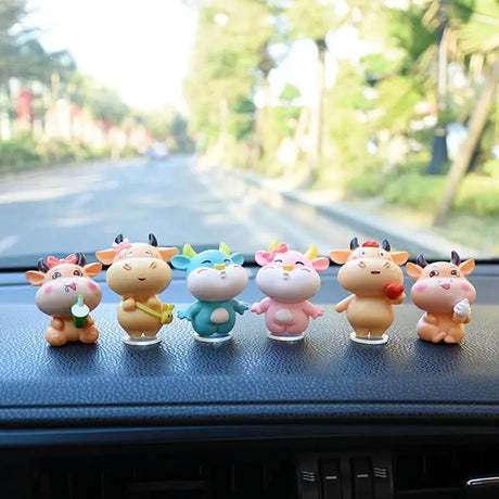 cute pig car dashboard decoration
