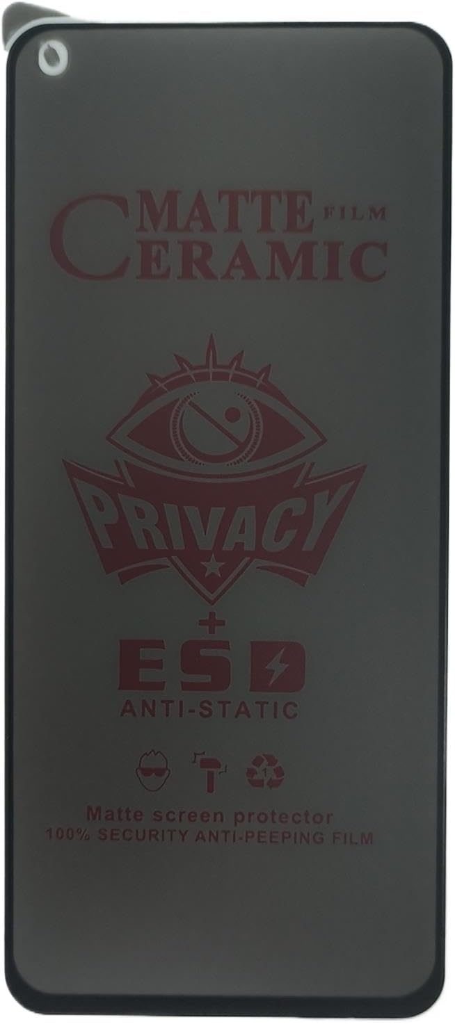 Dark gray matte ceramic privacy screen protector.