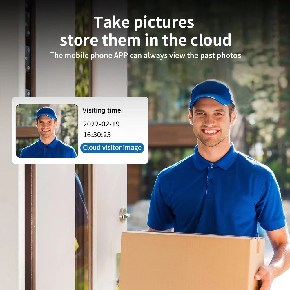 Delivery man with package.