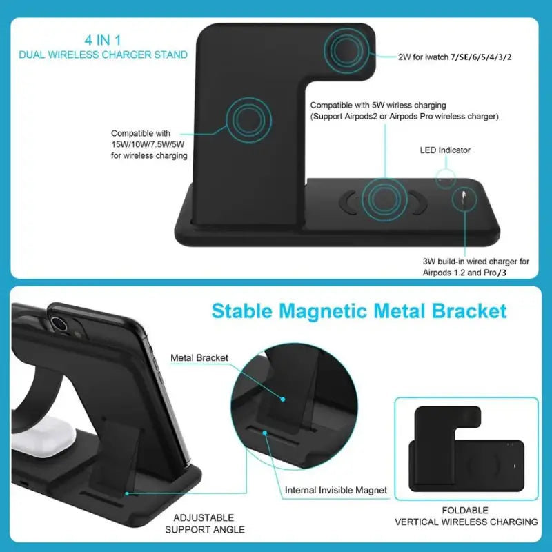 A diagram of the charging dock for the iphone and ipad