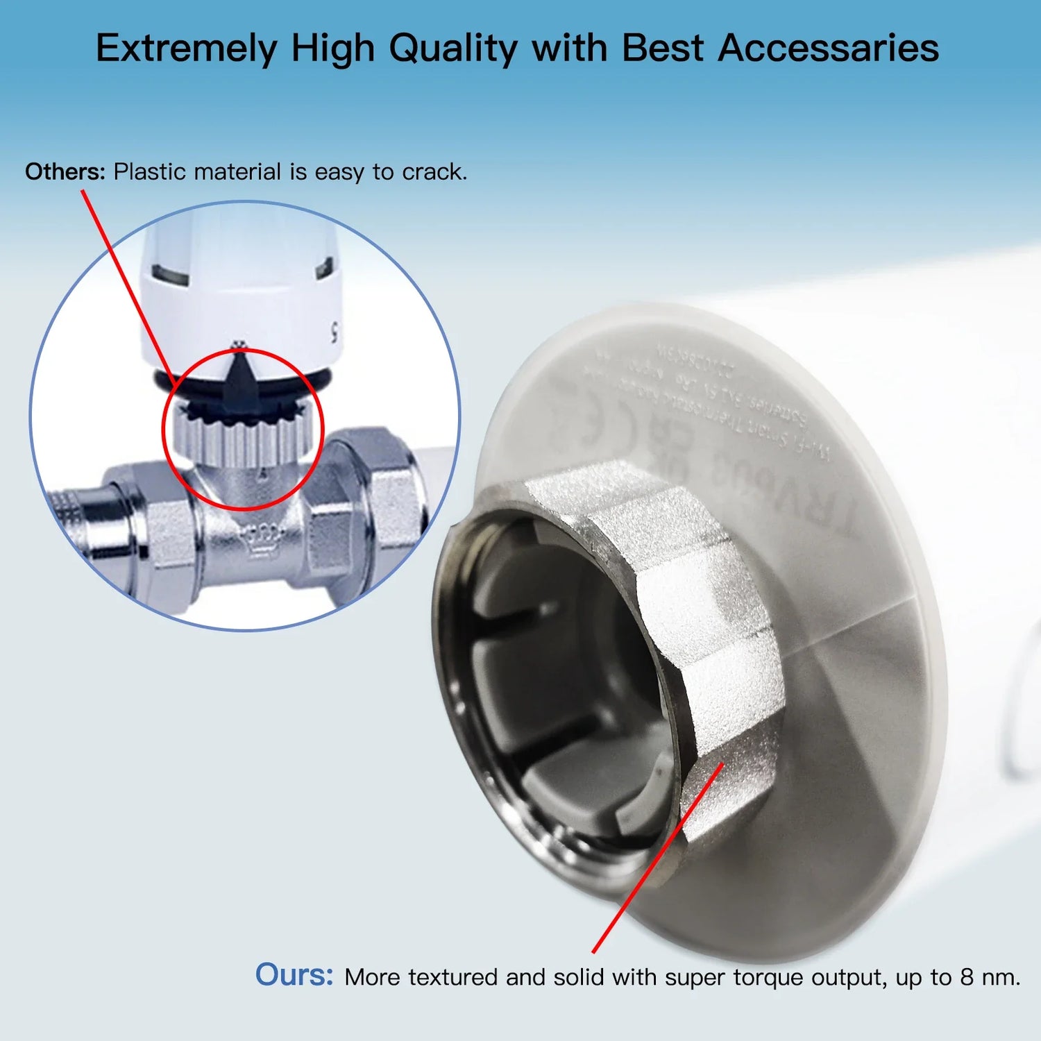 Durable radiator valve.