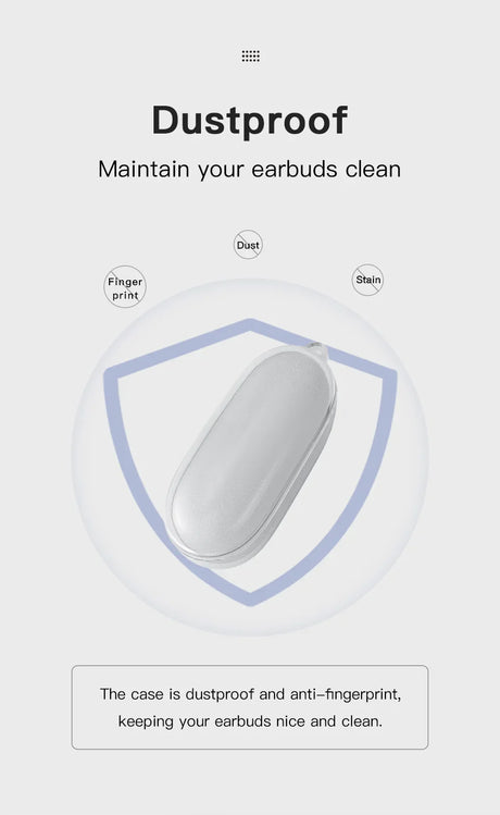 Dustproof earbuds case.