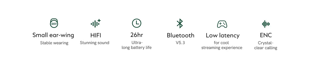 Earbud features.