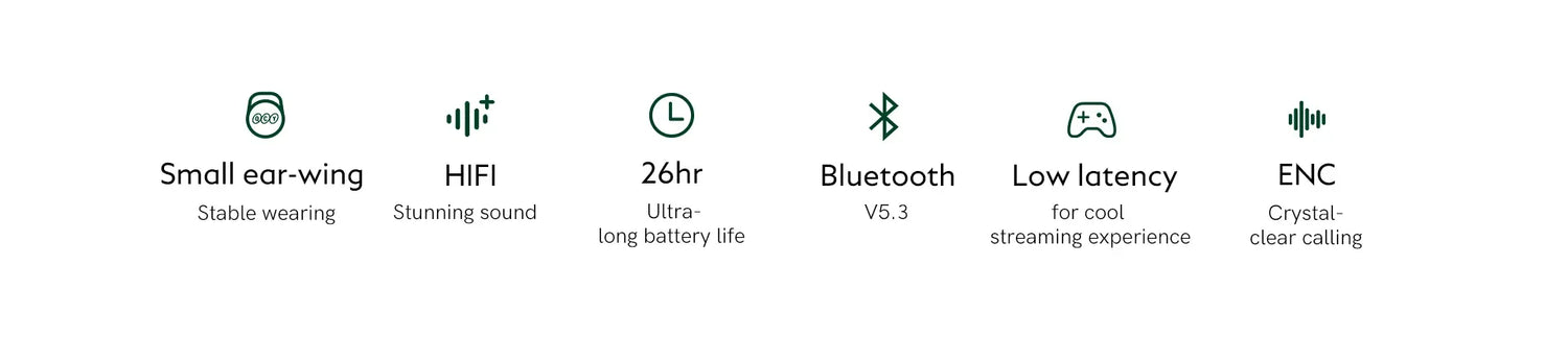 Earbud features.
