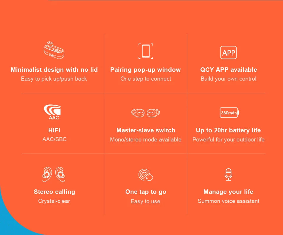 Earbud features.
