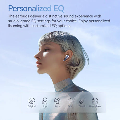 Earbuds with personalized EQ settings.