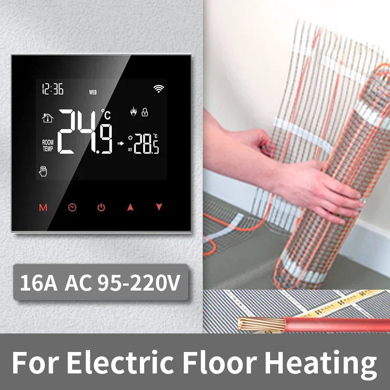Electric floor heating system.