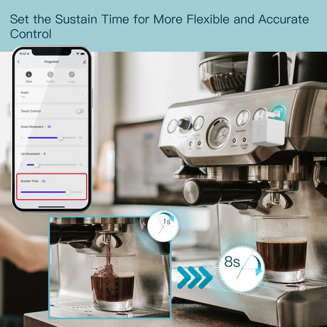 Espresso machine with smart automation.