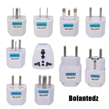 a bunch of different types of travel adapts