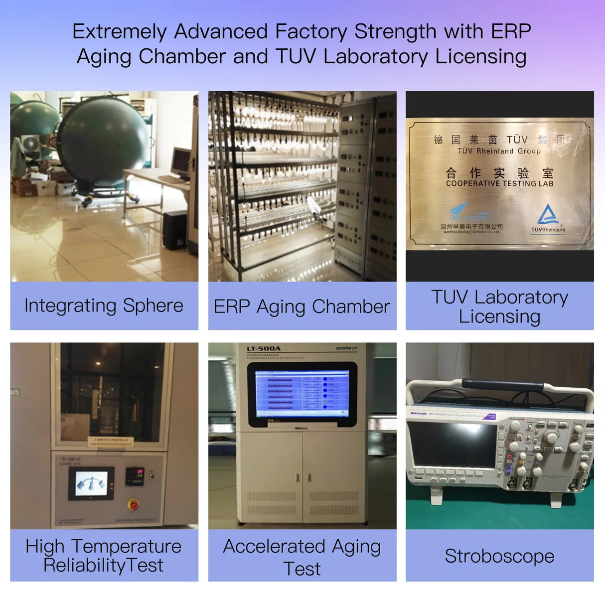 Factory testing equipment.