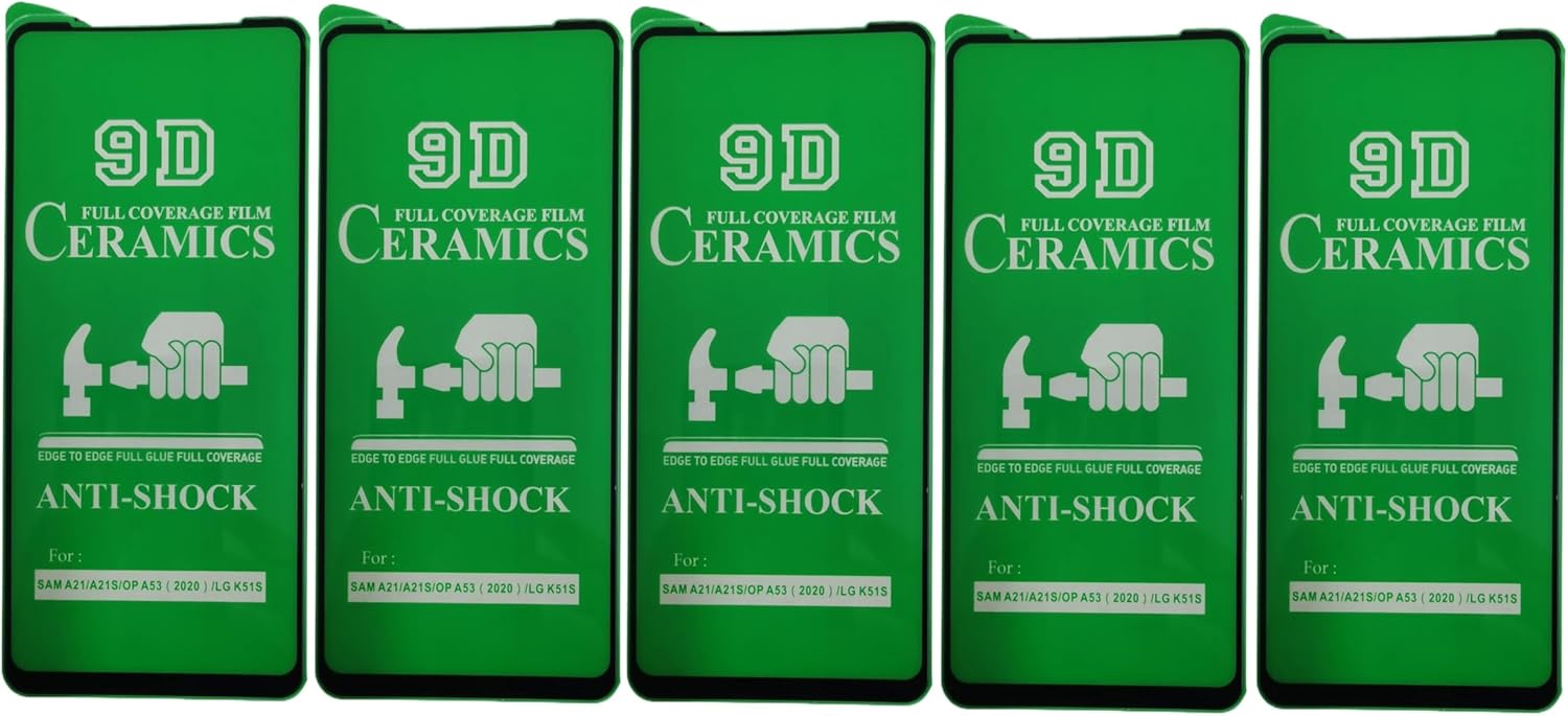 Five green screen protectors.