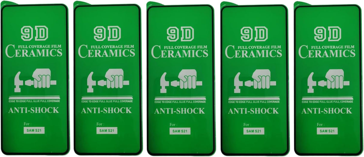 Five green screen protectors.