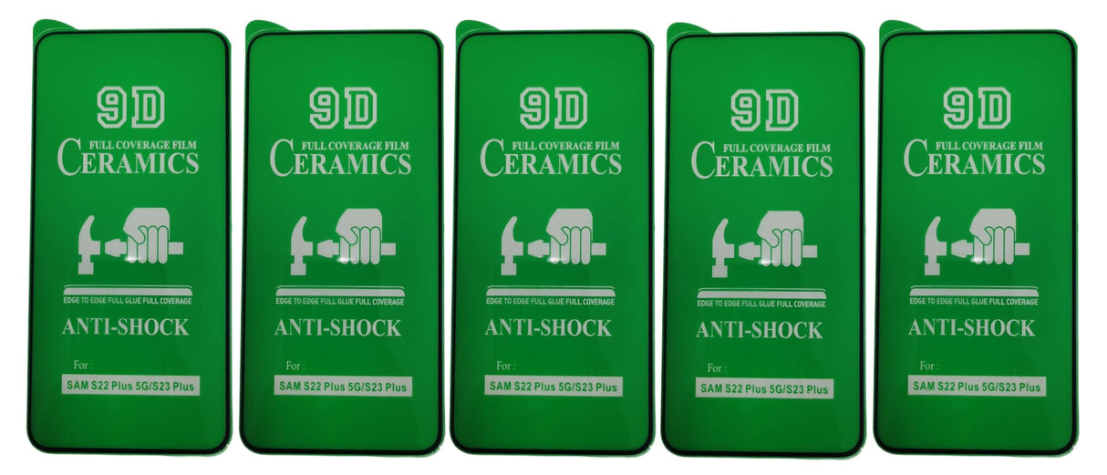 Five green screen protectors.