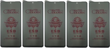Five matte ceramic privacy screen protectors.
