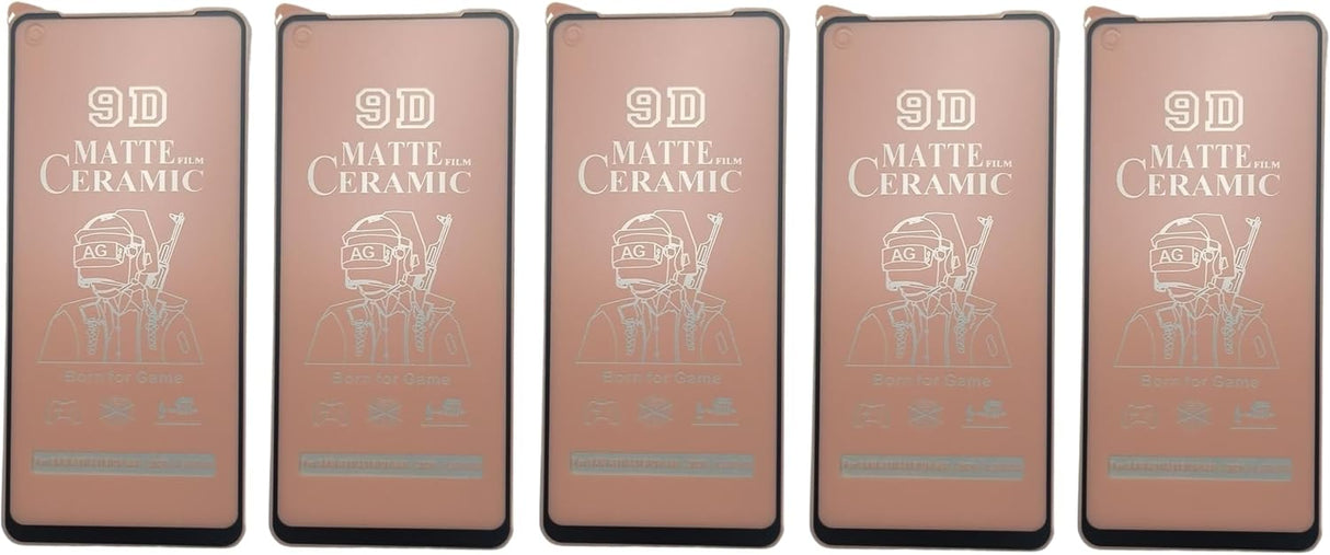 Five matte ceramic screen protectors.