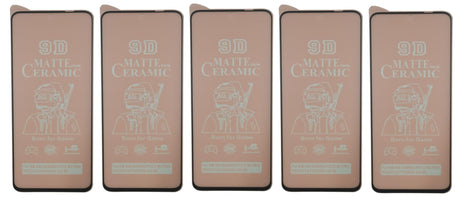 Five matte ceramic screen protectors.