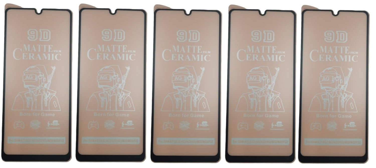 Five matte ceramic screen protectors.