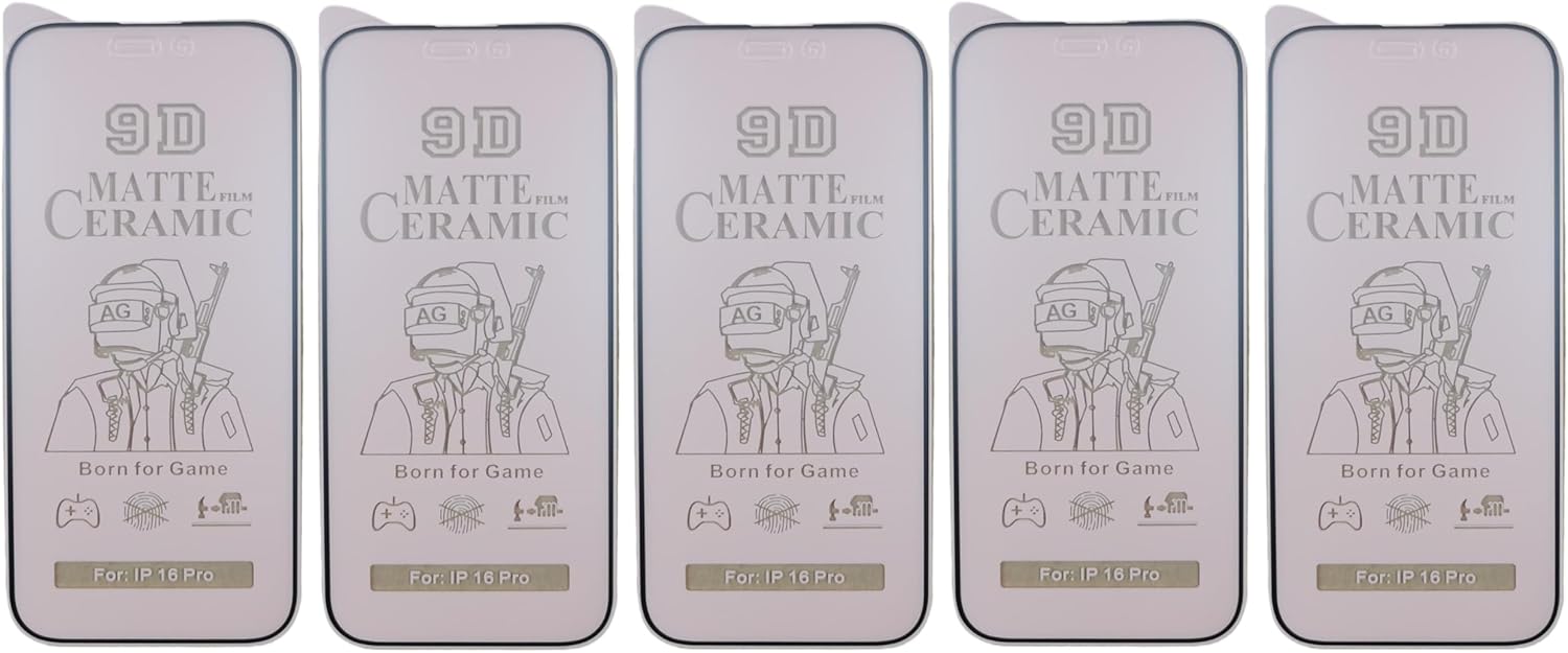 Five phone screen protectors.