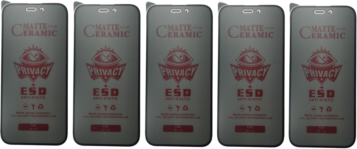 Five privacy screen protectors.