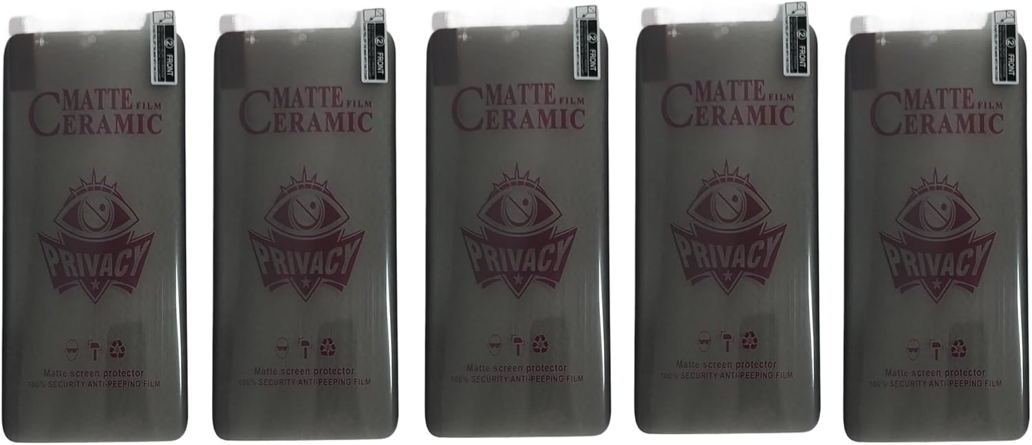 Five privacy screen protectors.