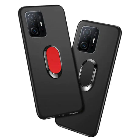 the back and front of the galaxy s20 with a red ring