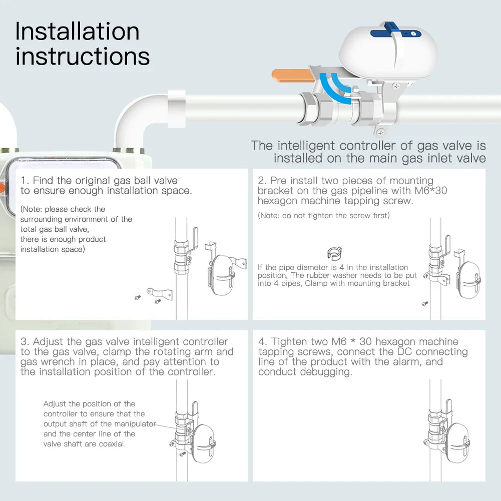 Gas valve controller installation instructions.