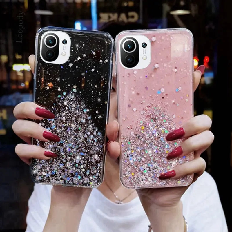glitter phone case