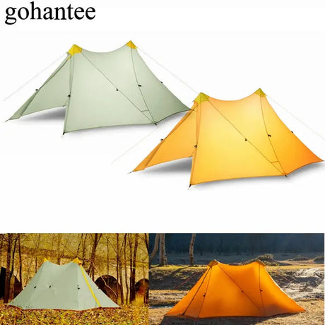 a couple of tents with the text gontee