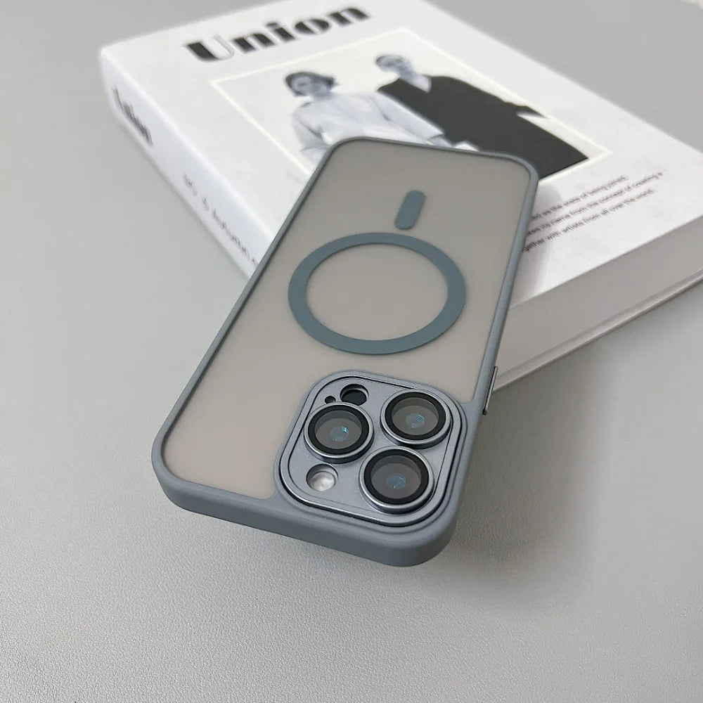 Gray phone case with MagSafe.