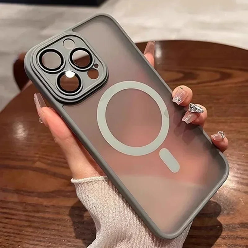 Gray phone case with MagSafe.