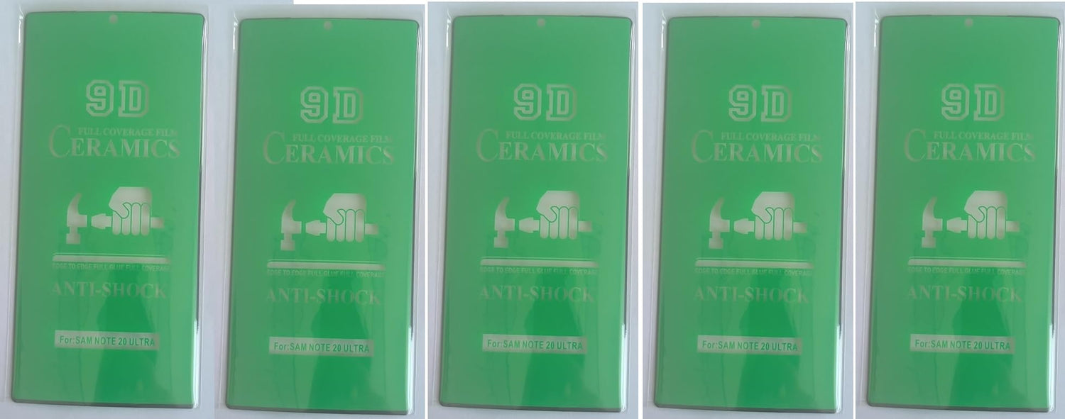 Green 9D ceramic screen protectors.