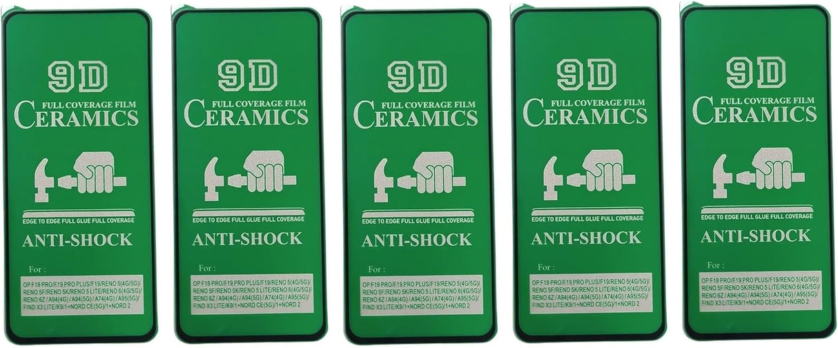 Green 9D ceramic screen protectors.