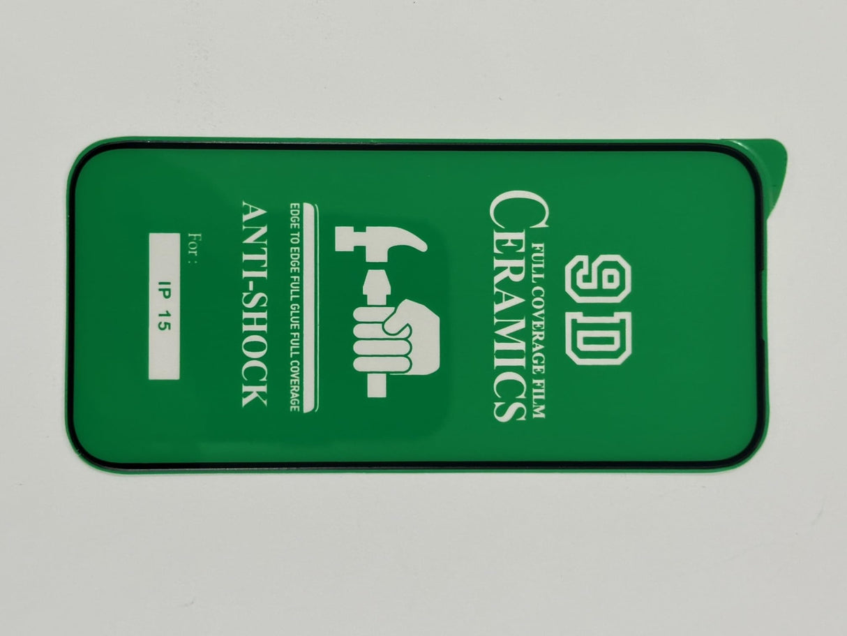 Green 9D ceramics anti-shock screen protector.