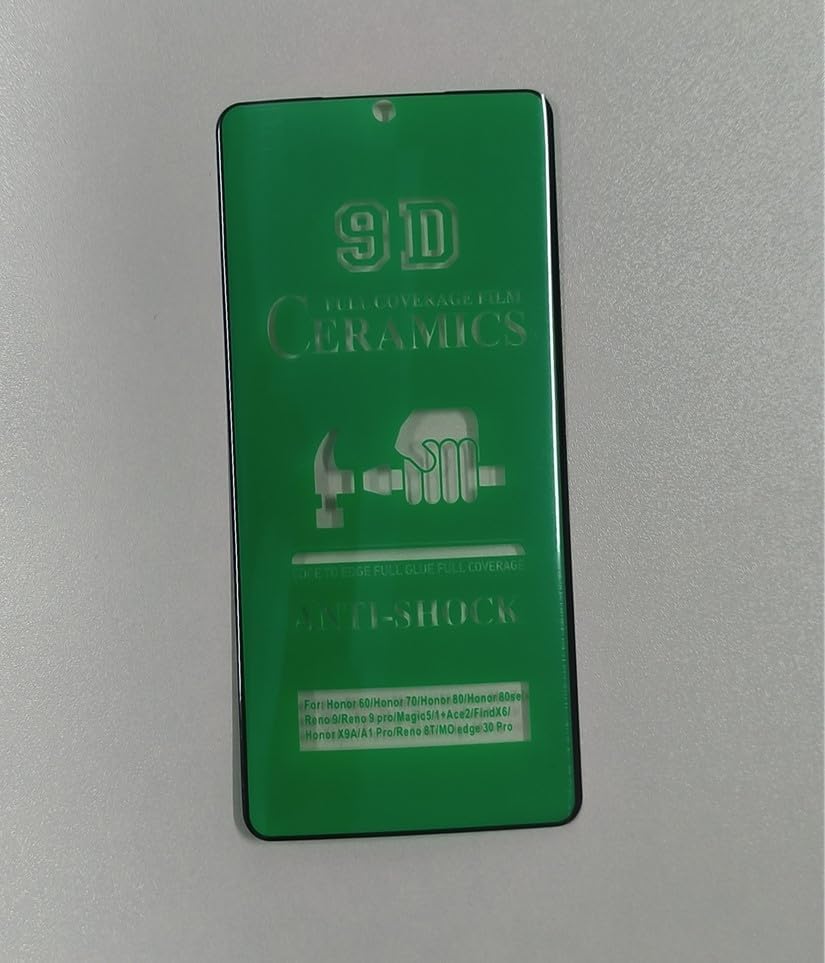 Green 9D ceramics screen protector.
