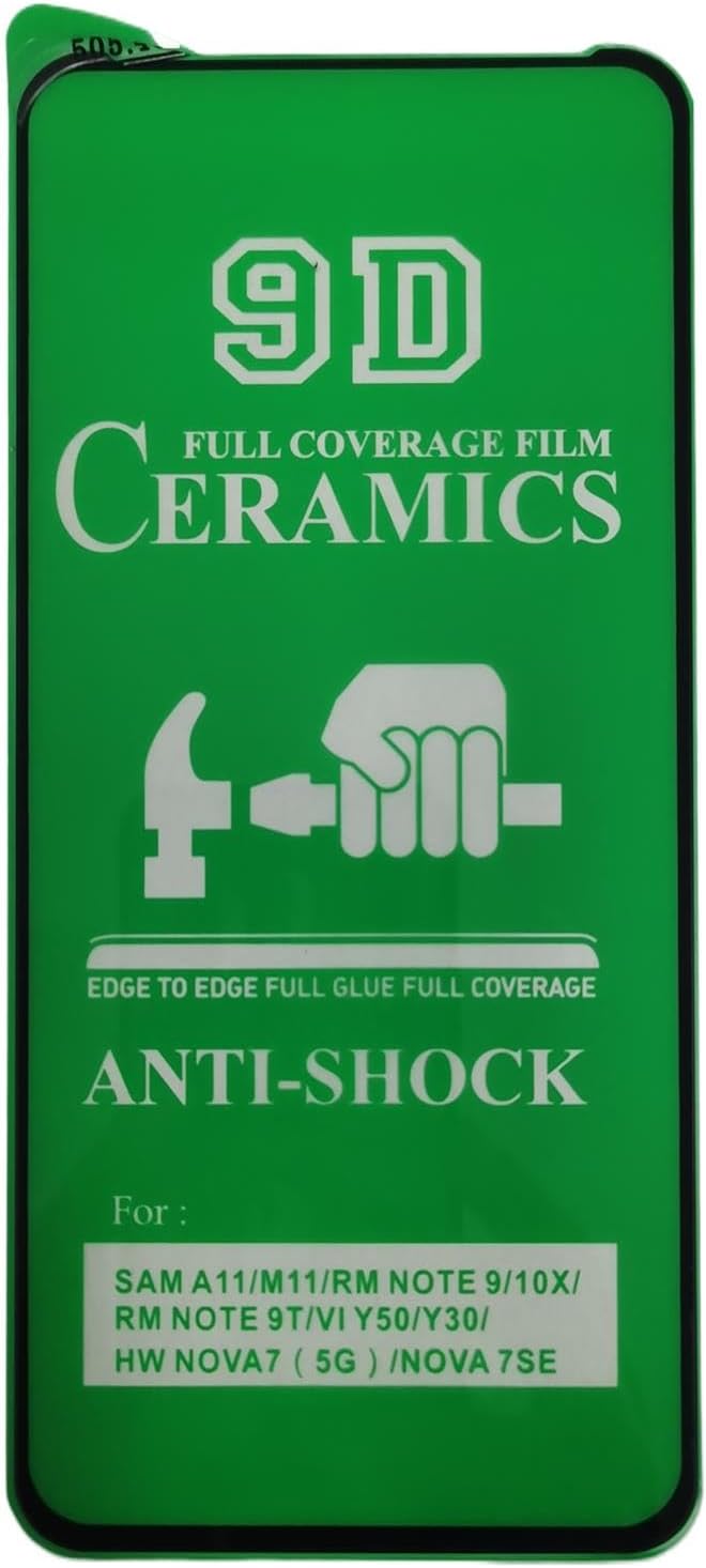 Green anti-shock phone screen protector.