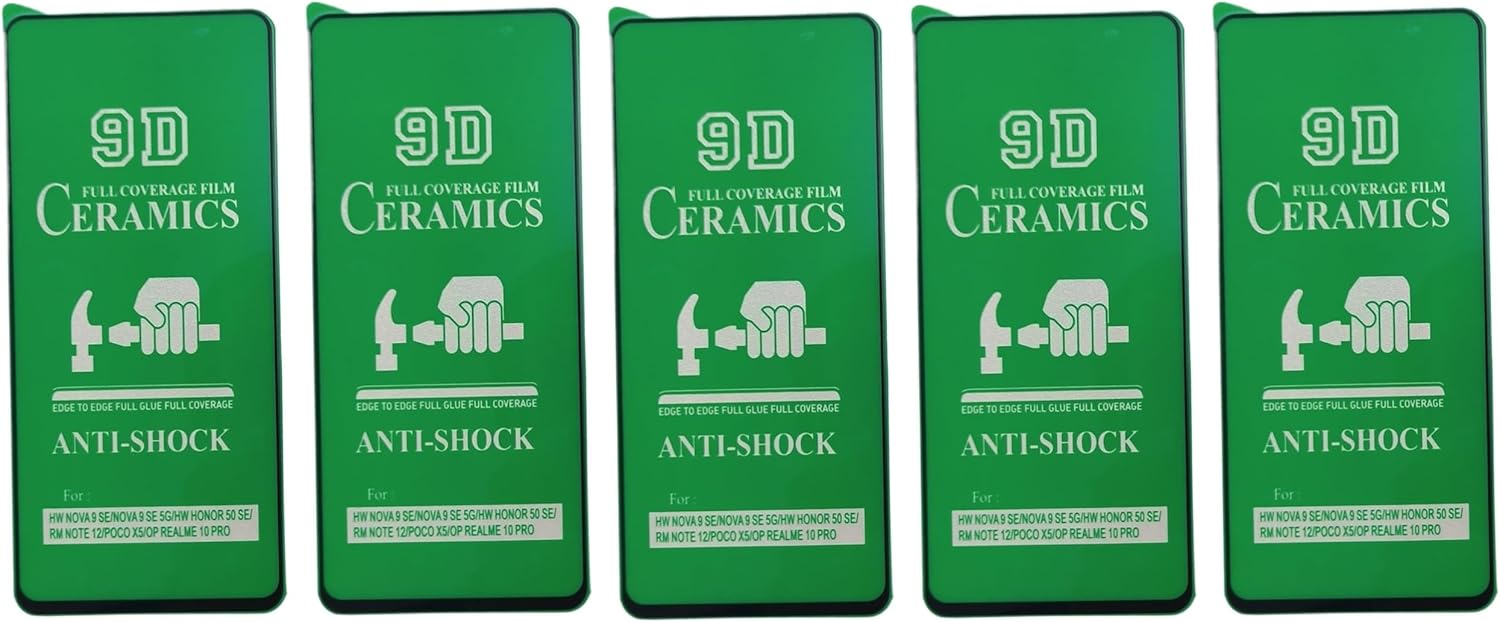 Green anti-shock screen protectors.