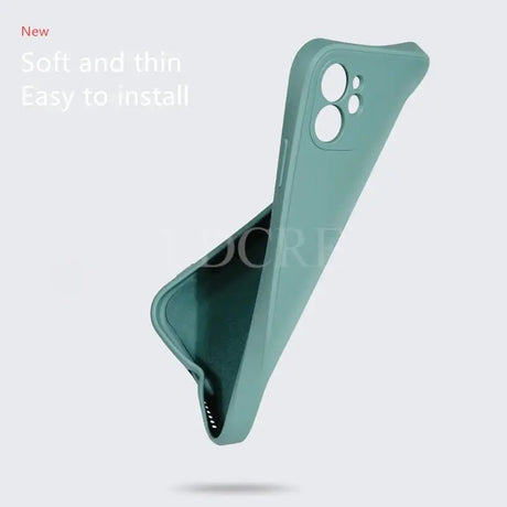 the back of a green case for the iphone