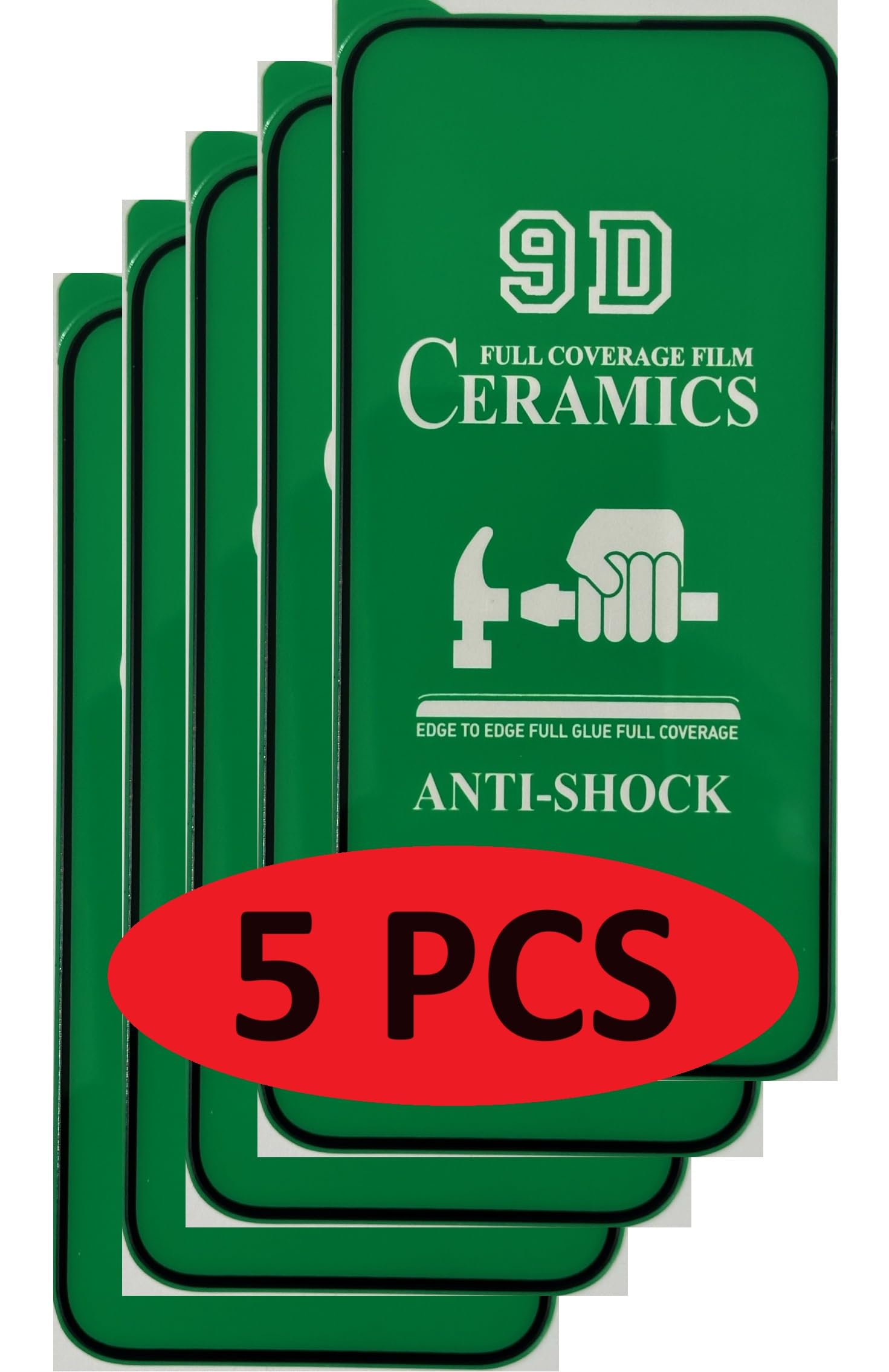 Green ceramic screen protectors.