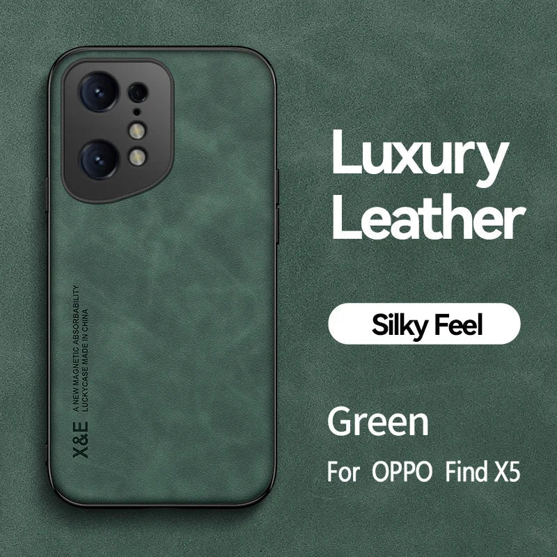 the green leather iphone case is shown with the text, `’’