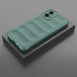 Green padded phone case.