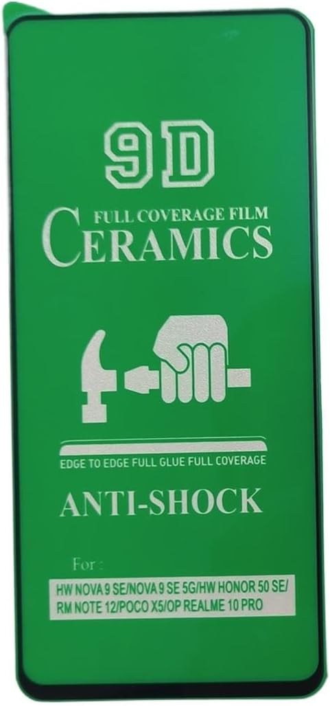 Green phone screen protector.