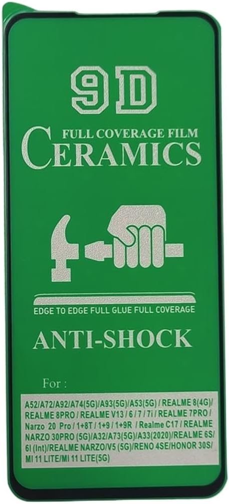 Green phone screen protector.