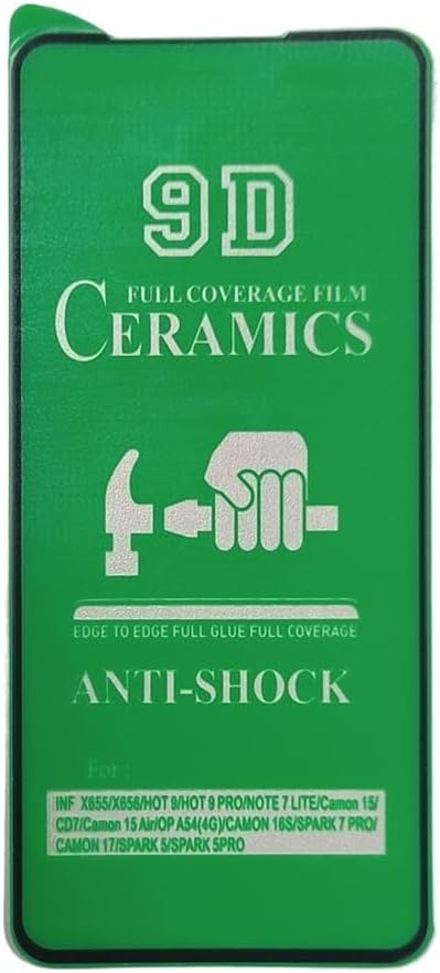 Green phone screen protector.